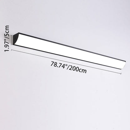 Modern Minimalist Waterproof Rectangular Aluminum Acrylic LED Outdoor Wall Sconce Lamp For Garden