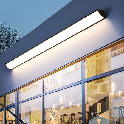 Modern Minimalist Waterproof Rectangular Aluminum Acrylic LED Outdoor Wall Sconce Lamp For Garden