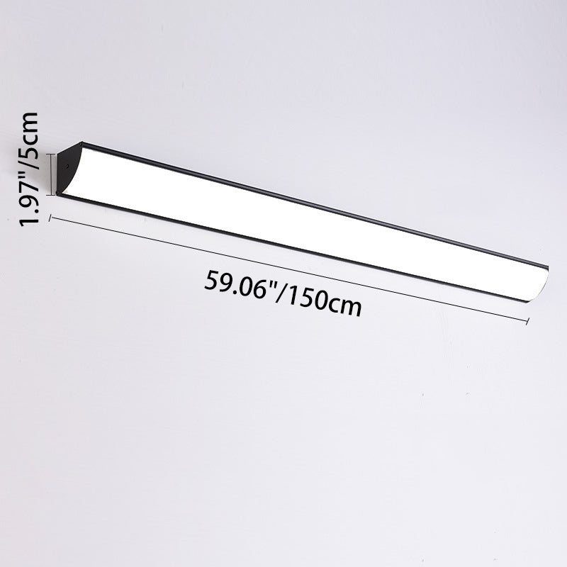 Modern Minimalist Waterproof Rectangular Aluminum Acrylic LED Outdoor Wall Sconce Lamp For Garden