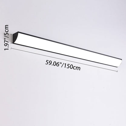 Modern Minimalist Waterproof Rectangular Aluminum Acrylic LED Outdoor Wall Sconce Lamp For Garden