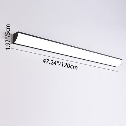 Modern Minimalist Waterproof Rectangular Aluminum Acrylic LED Outdoor Wall Sconce Lamp For Garden