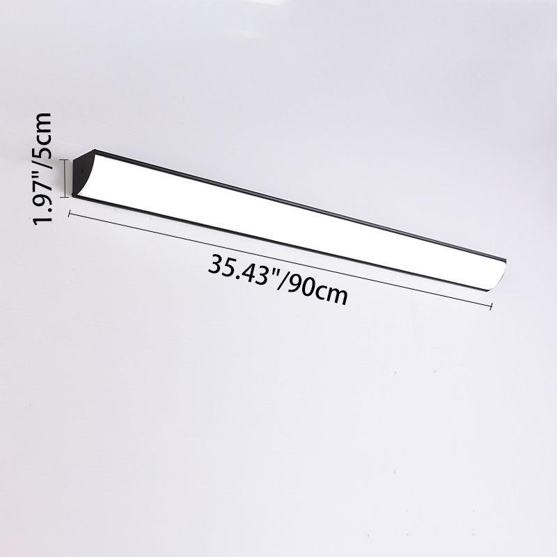 Modern Minimalist Waterproof Rectangular Aluminum Acrylic LED Outdoor Wall Sconce Lamp For Garden