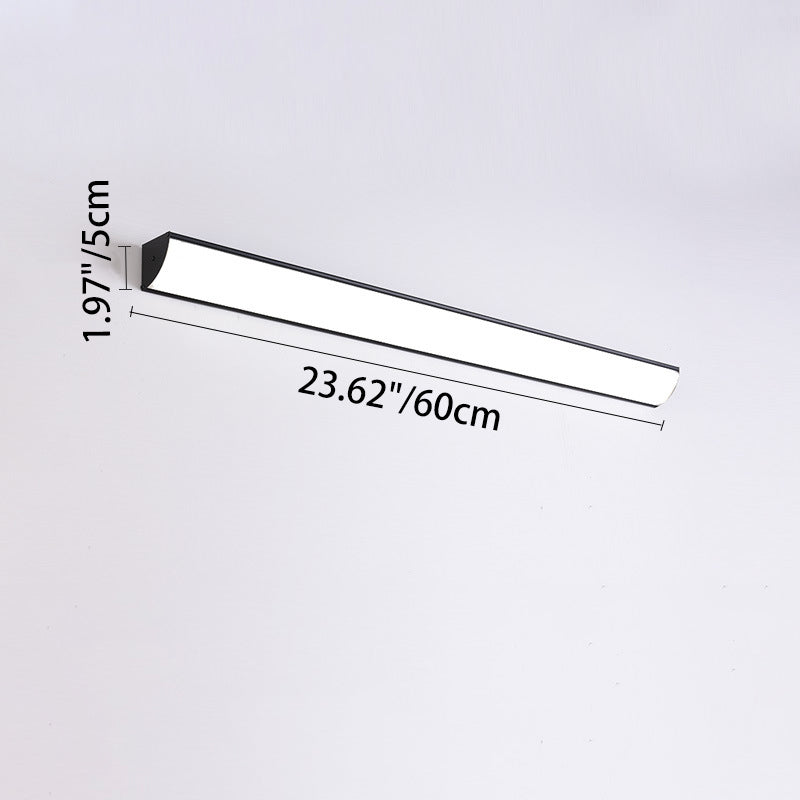 Modern Minimalist Waterproof Rectangular Aluminum Acrylic LED Outdoor Wall Sconce Lamp For Garden