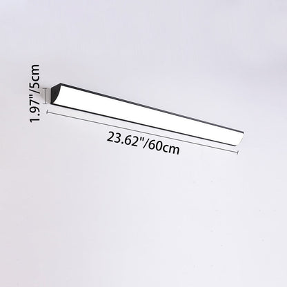 Modern Minimalist Waterproof Rectangular Aluminum Acrylic LED Outdoor Wall Sconce Lamp For Garden