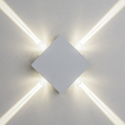 Contemporary Industrial Round Square Waterproof Aluminum Acrylic LED Outdoor Wall Sconce Lamp For Outdoor Patio