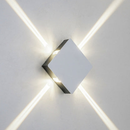 Contemporary Industrial Round Square Waterproof Aluminum Acrylic LED Outdoor Wall Sconce Lamp For Outdoor Patio