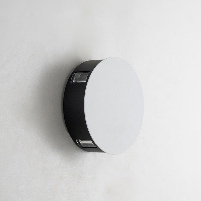 Contemporary Industrial Round Square Waterproof Aluminum Acrylic LED Outdoor Wall Sconce Lamp For Outdoor Patio