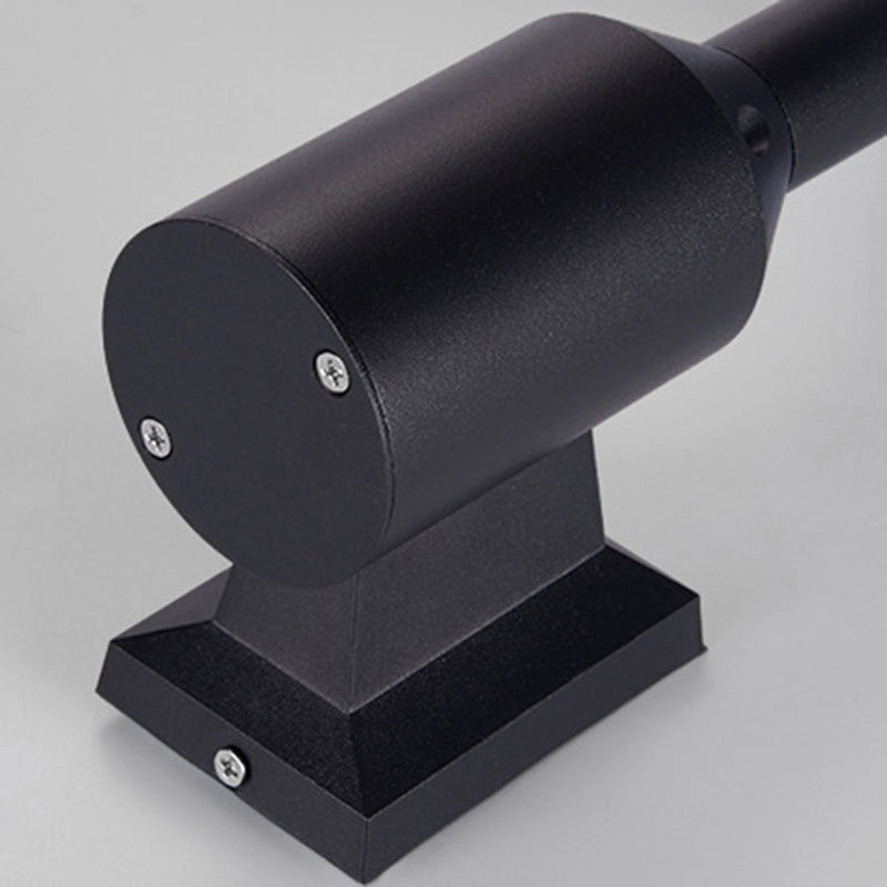 Modern Art Deco Waterproof Round Square Aluminum Silicone PC LED Outdoor Wall Sconce Lamp For Outdoor Patio