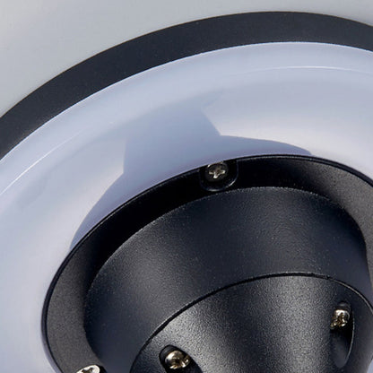 Modern Art Deco Waterproof Round Square Aluminum Silicone PC LED Outdoor Wall Sconce Lamp For Outdoor Patio