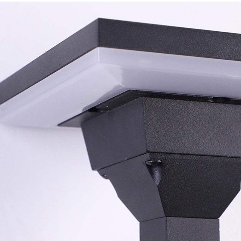 Modern Art Deco Waterproof Round Square Aluminum Silicone PC LED Outdoor Wall Sconce Lamp For Outdoor Patio