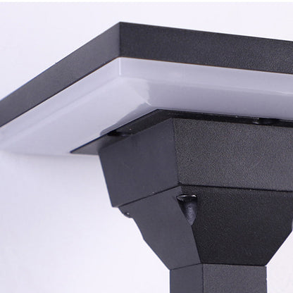 Modern Art Deco Waterproof Round Square Aluminum Silicone PC LED Outdoor Wall Sconce Lamp For Outdoor Patio