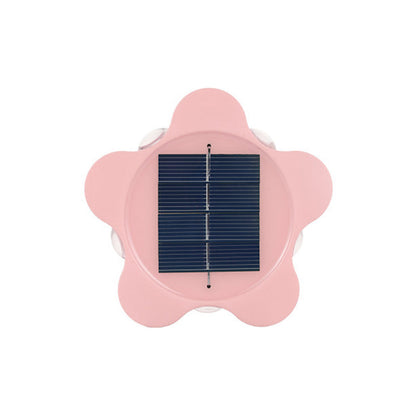 Modern Art Deco Star Waterproof Solar ABS & Acrylic LED Outdoor Wall Sconce Lamp For Outdoor Patio