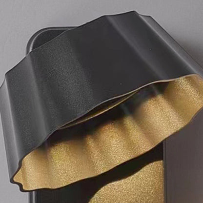 Contemporary Industrial Waterproof Rotatable Flower Aluminum Glass Outdoor LED Wall Sconce Lamp For Outdoor Patio