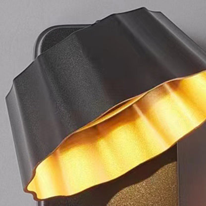 Contemporary Industrial Waterproof Rotatable Flower Aluminum Glass Outdoor LED Wall Sconce Lamp For Outdoor Patio