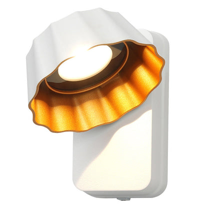 Contemporary Industrial Waterproof Rotatable Flower Aluminum Glass Outdoor LED Wall Sconce Lamp For Outdoor Patio