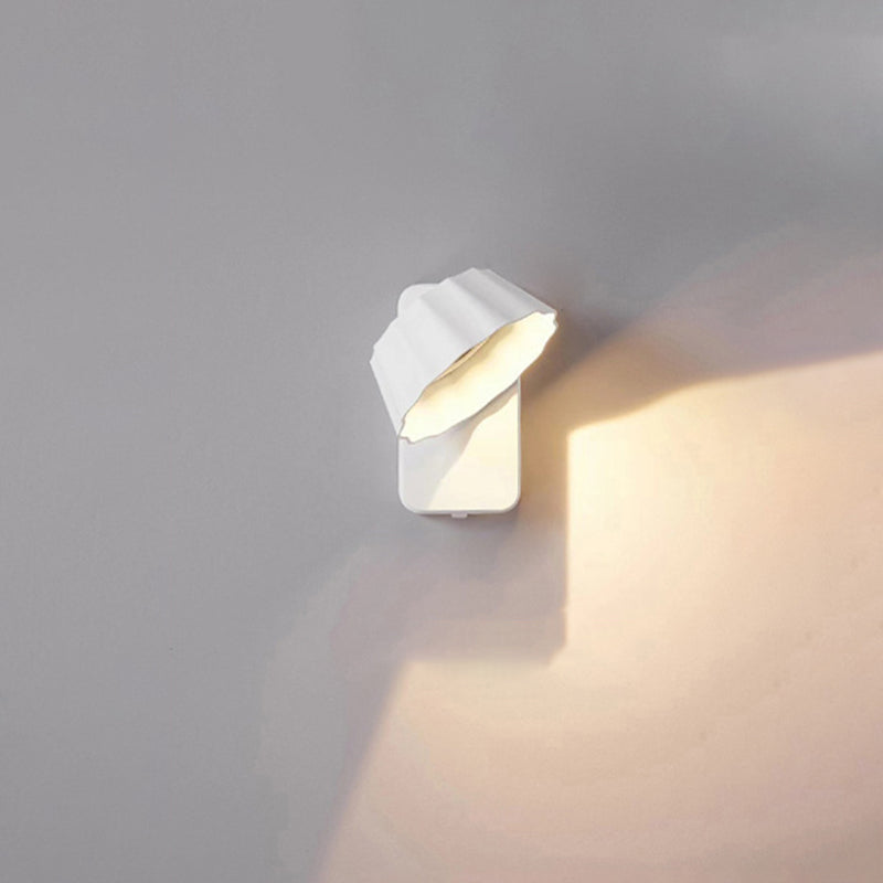 Contemporary Industrial Waterproof Rotatable Flower Aluminum Glass Outdoor LED Wall Sconce Lamp For Outdoor Patio