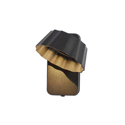 Contemporary Industrial Waterproof Rotatable Flower Aluminum Glass Outdoor LED Wall Sconce Lamp For Outdoor Patio