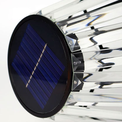 Contemporary Industrial Waterproof Solar USB Iron Glass Outdoor LED Standing Floor Lamp For Garden