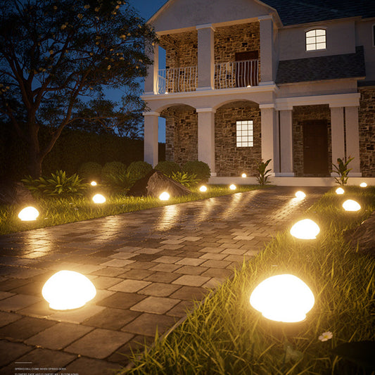 Modern Minimalist Waterproof Solar Pebble PP LED Outdoor Light Landscape Lighting For Garden
