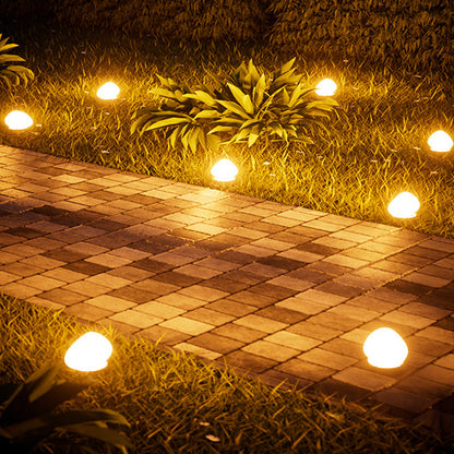 Modern Minimalist Waterproof Solar Pebble PP LED Outdoor Light Landscape Lighting For Garden