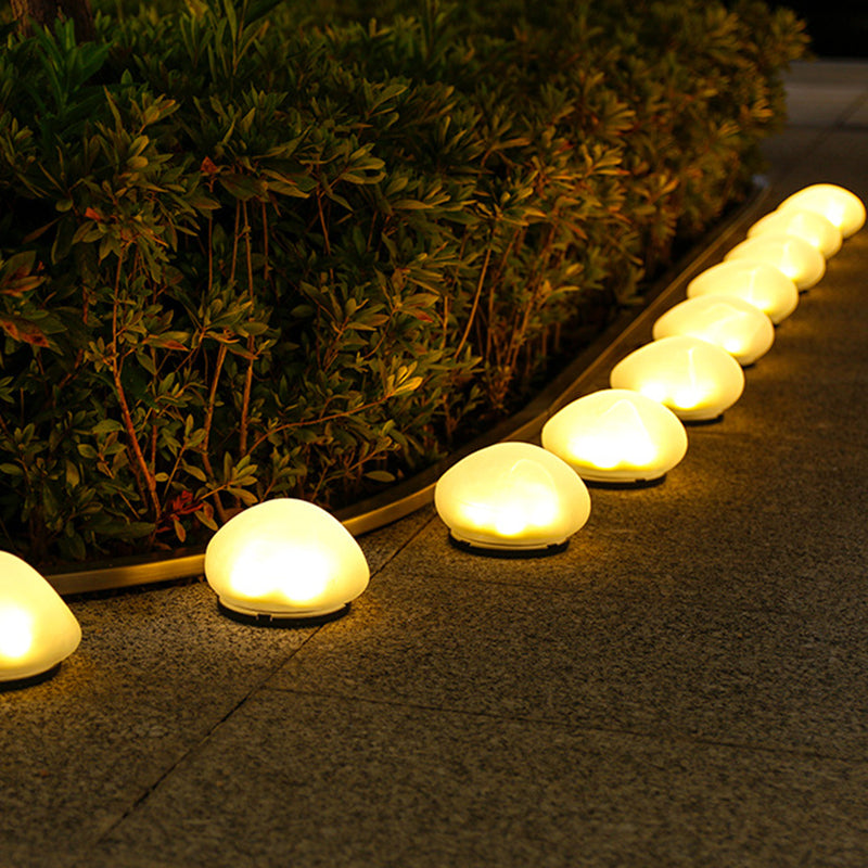 Modern Minimalist Waterproof Solar Pebble PP LED Outdoor Light Landscape Lighting For Garden