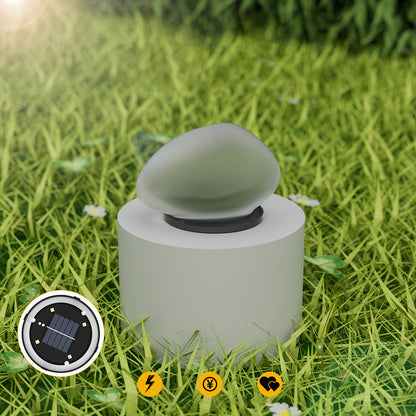 Modern Minimalist Waterproof Solar Pebble PP LED Outdoor Light Landscape Lighting For Garden