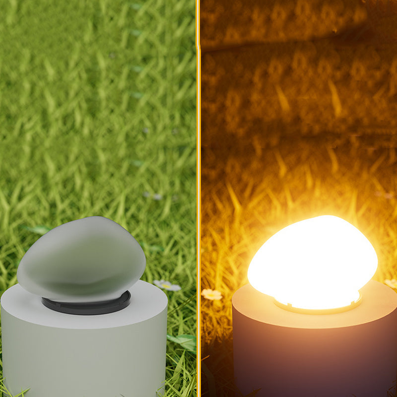 Modern Minimalist Waterproof Solar Pebble PP LED Outdoor Light Landscape Lighting For Garden