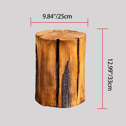 Traditional Rustic Waterproof Solar Tree Stump Resin & FRP LED Outdoor Light Landscape Lighting For Garden