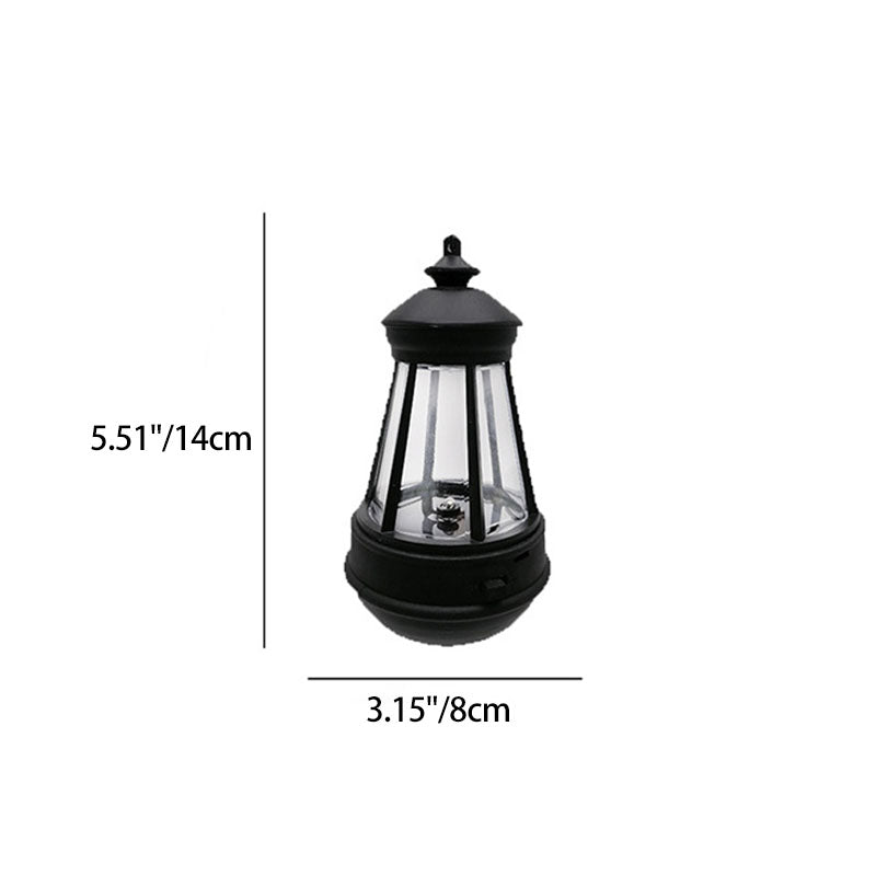 Modern Minimalist Waterproof Solar Lighthouse Iron Acrylic LED Camping Outdoor Light Landscape Lighting For Garden