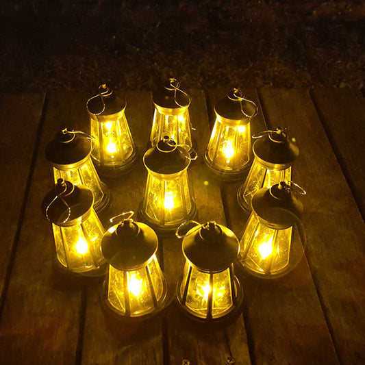 Modern Minimalist Waterproof Solar Lighthouse Iron Acrylic LED Camping Outdoor Light Landscape Lighting For Garden