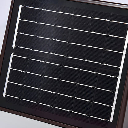 Traditional Chinese Waterproof Solar Rectangular Aluminum Glass LED Outdoor Wall Sconce Lamp For Garden
