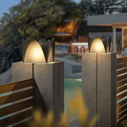 Modern Minimalist Waterproof Solar Stainless Steel ABS Round LED Landscape Lighting Outdoor Light For Outdoor Patio