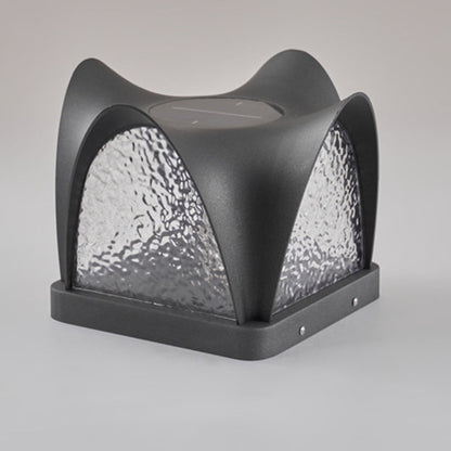 Modern Minimalist Waterproof Solar Stainless Steel ABS Round LED Landscape Lighting Outdoor Light For Outdoor Patio