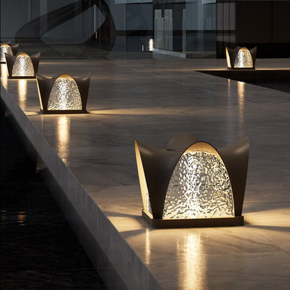 Modern Minimalist Waterproof Solar Stainless Steel ABS Round LED Landscape Lighting Outdoor Light For Outdoor Patio