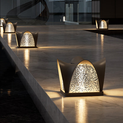 Modern Minimalist Waterproof Solar Stainless Steel ABS Round LED Landscape Lighting Outdoor Light For Outdoor Patio