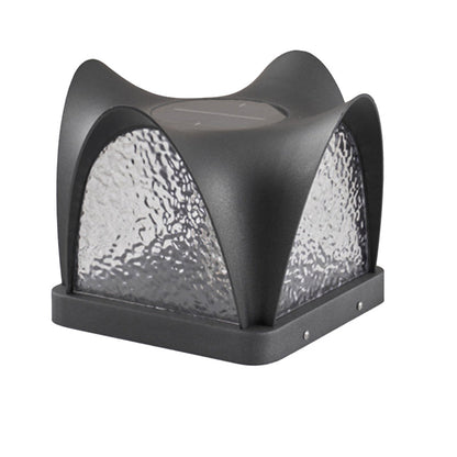 Modern Minimalist Waterproof Solar Stainless Steel ABS Round LED Landscape Lighting Outdoor Light For Outdoor Patio