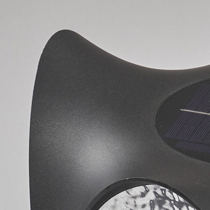 Modern Minimalist Waterproof Solar Stainless Steel ABS Round LED Landscape Lighting Outdoor Light For Outdoor Patio