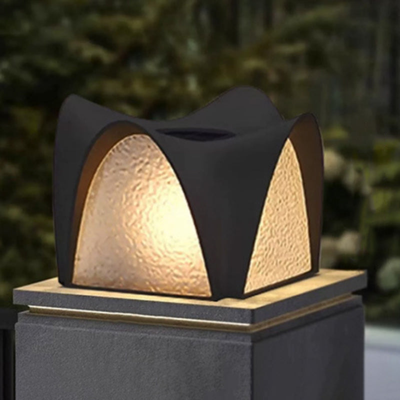 Modern Minimalist Waterproof Solar Stainless Steel ABS Round LED Landscape Lighting Outdoor Light For Outdoor Patio