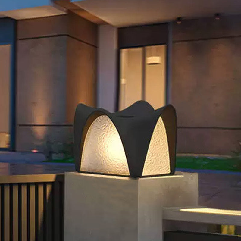 Modern Minimalist Waterproof Solar Stainless Steel ABS Round LED Landscape Lighting Outdoor Light For Outdoor Patio