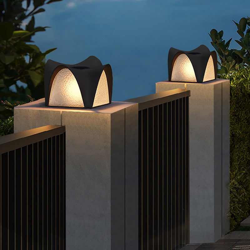 Modern Minimalist Waterproof Solar Stainless Steel ABS Round LED Landscape Lighting Outdoor Light For Outdoor Patio