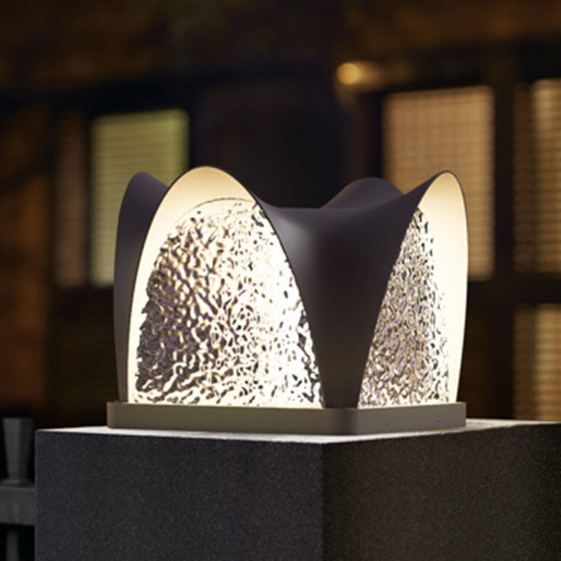 Modern Minimalist Waterproof Solar Stainless Steel ABS Round LED Landscape Lighting Outdoor Light For Outdoor Patio