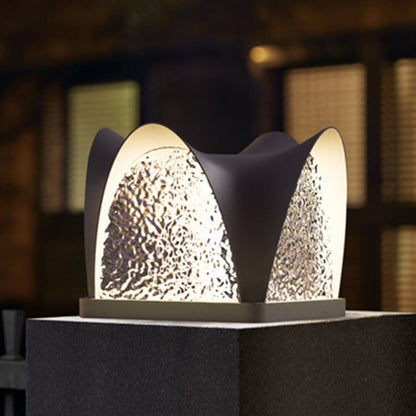 Modern Minimalist Waterproof Solar Stainless Steel ABS Round LED Landscape Lighting Outdoor Light For Outdoor Patio