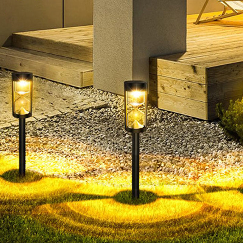 Modern Art Deco Waterproof Solar ABS PC Linear LED Outdoor Light For Garden
