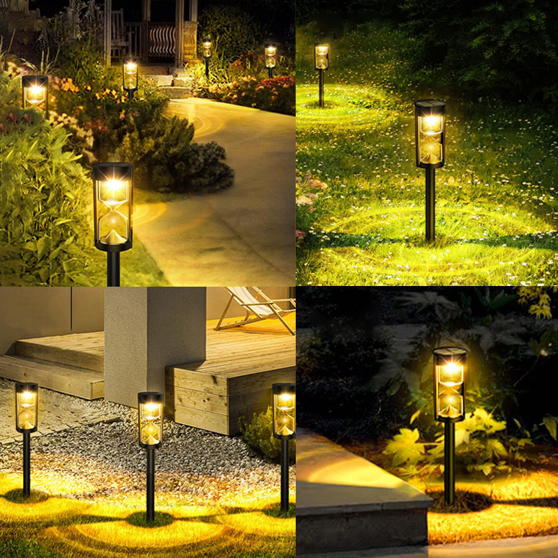 Modern Art Deco Waterproof Solar ABS PC Linear LED Outdoor Light For Garden