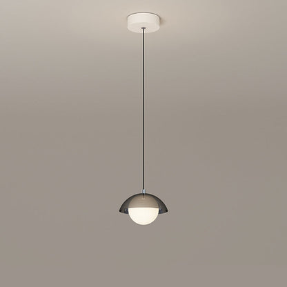 Modern Minimalist Iron Acrylic Round Linear LED Chandelier For Dining Room
