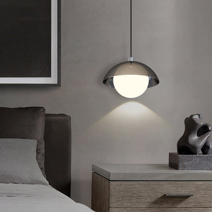 Modern Minimalist Iron Acrylic Round Linear LED Chandelier For Dining Room