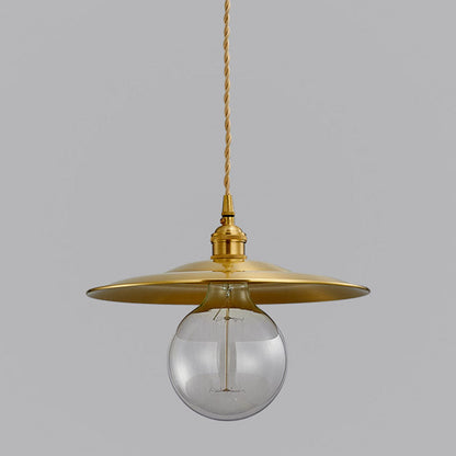Contemporary Industrial Copper Glass Linear 1-Light Pendant Light For Dining Room