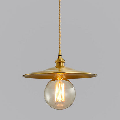 Contemporary Industrial Copper Glass Linear 1-Light Pendant Light For Dining Room