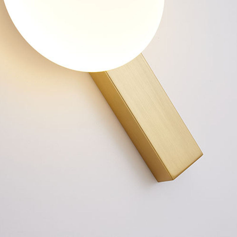 مصباح حائط LED دائري من البلاستيك والحديد بتصميم عصري بسيط لغرفة النوم 