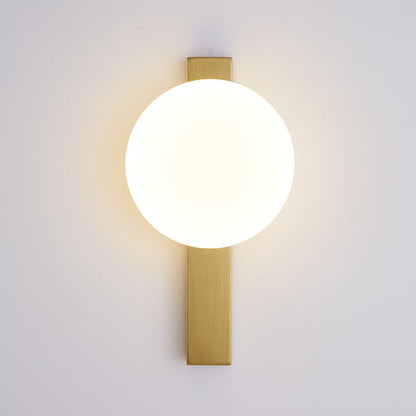 مصباح حائط LED دائري من البلاستيك والحديد بتصميم عصري بسيط لغرفة النوم 